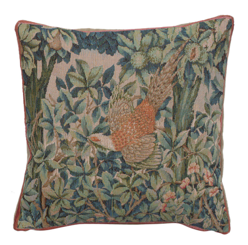 A Pheasant In A Forest Small French Pillow Cover 