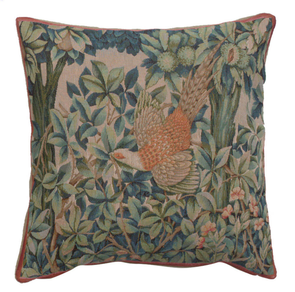 A Pheasant In A Forest Large French Pillow Cover 