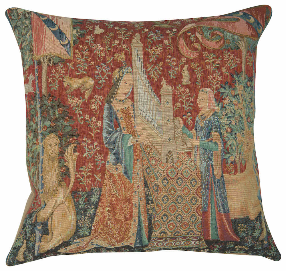 The Hearing I Large French Pillow Cover 
