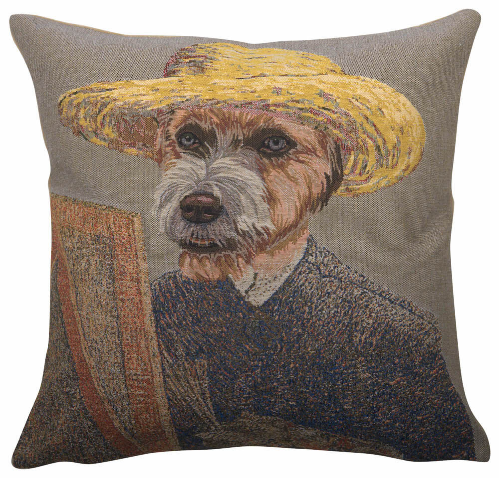 Van Gogh Dog European Pillow Cover 