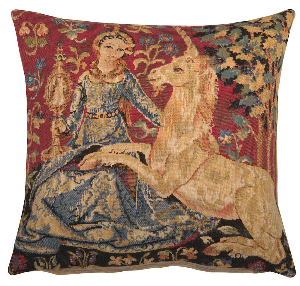 Medieval View Small European Pillow Cover 