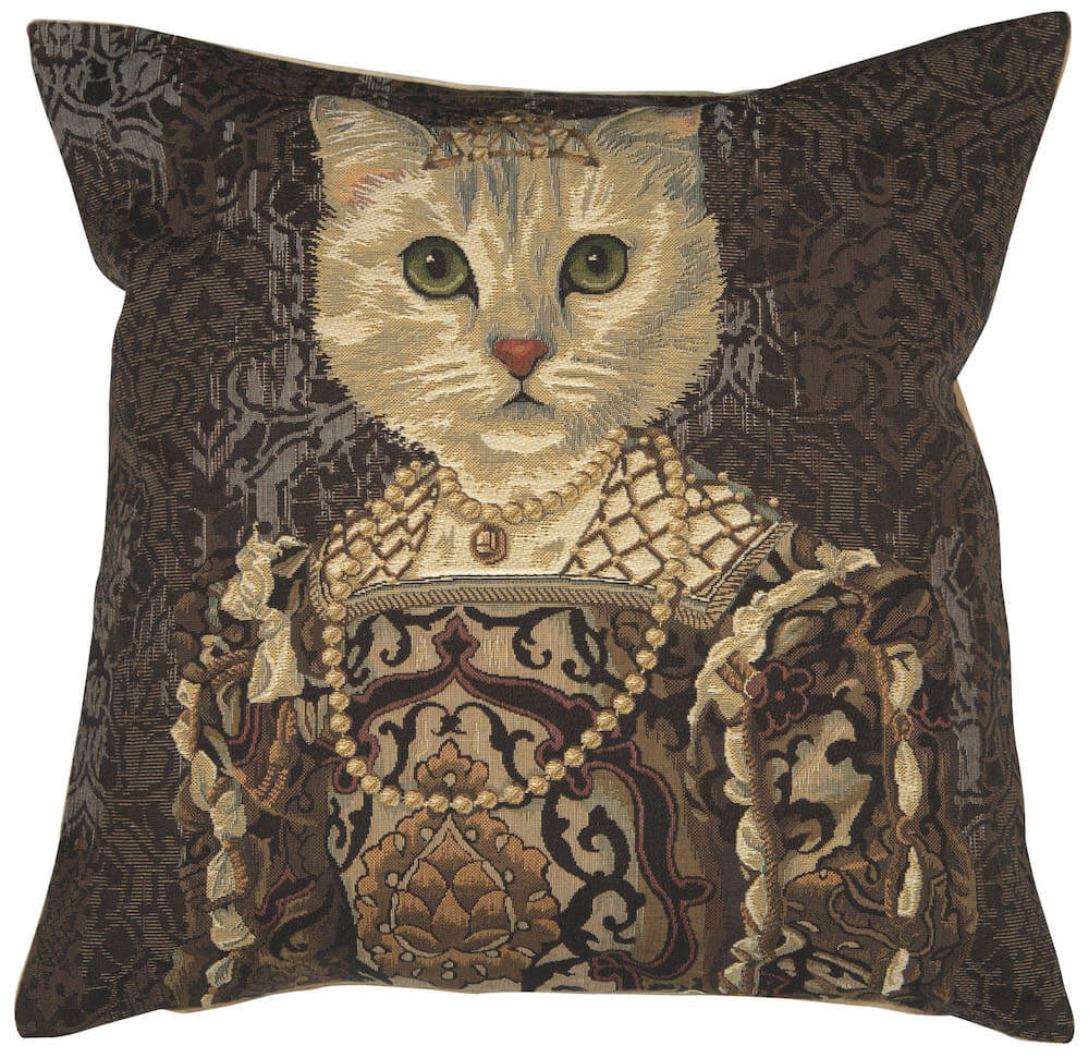Cat With Crown B European Pillow Cover 