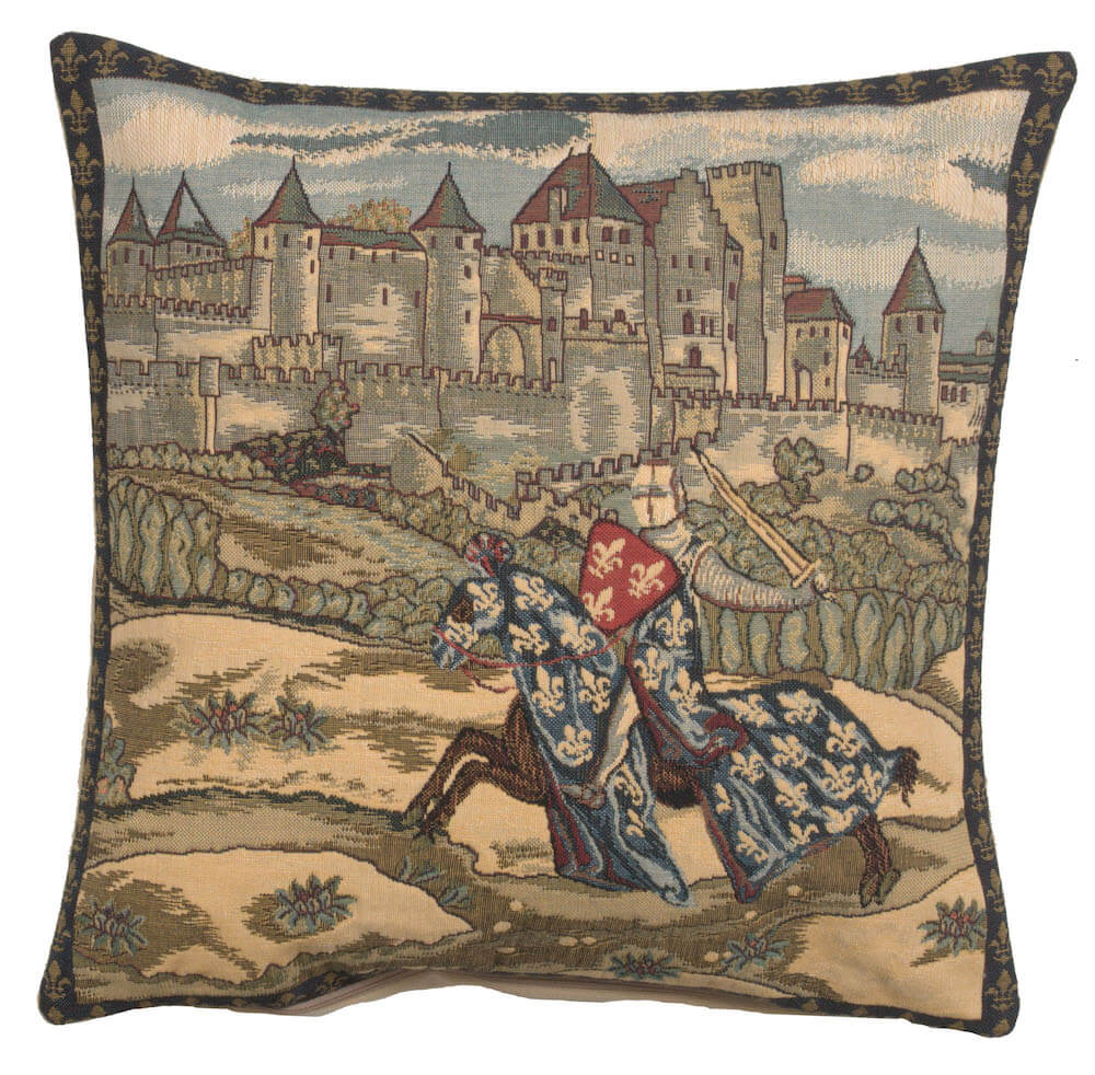 Medieval Knight European Pillow Cover 