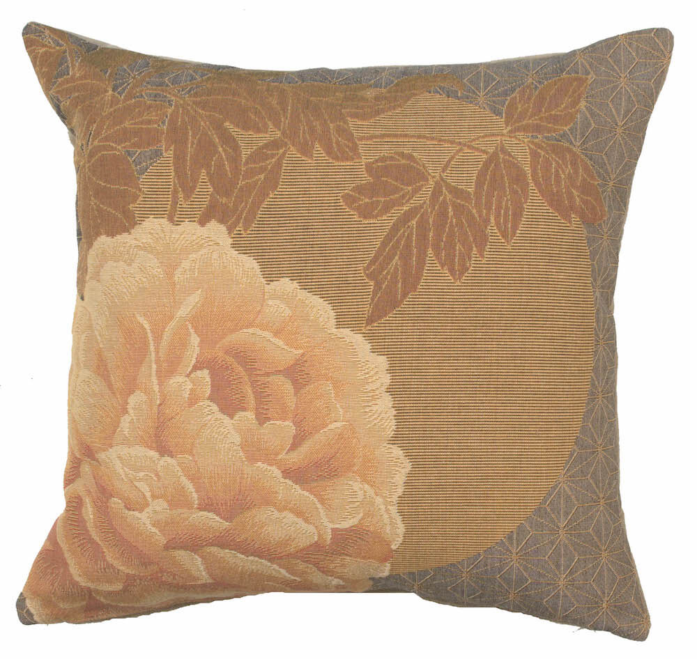 Yellow Peonies French Pillow Cover 