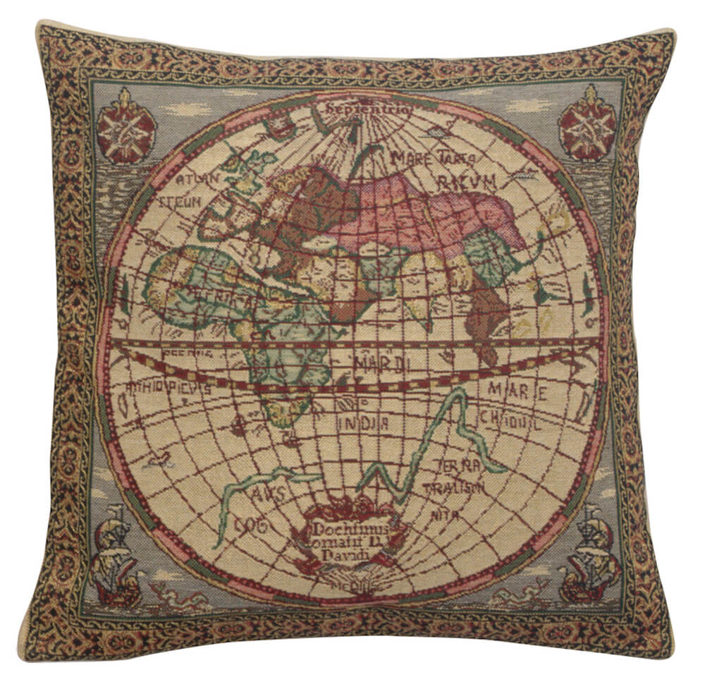 Map of the East Pillow Cover 