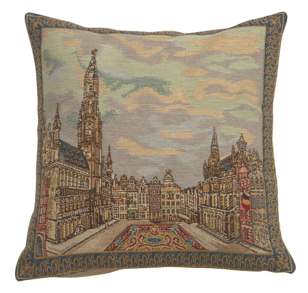 Grand Place Brussels  Pillow Cover 