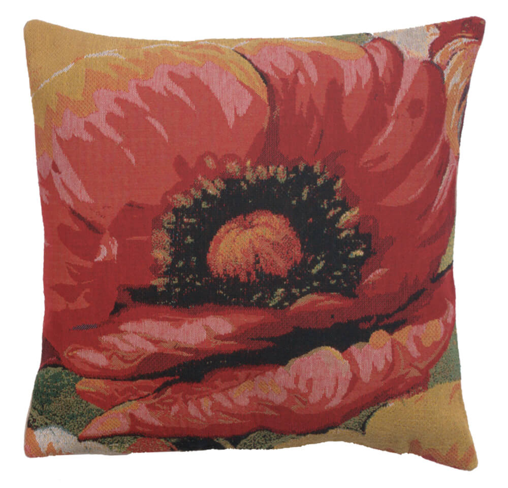 Poppies I Pillow Cover 