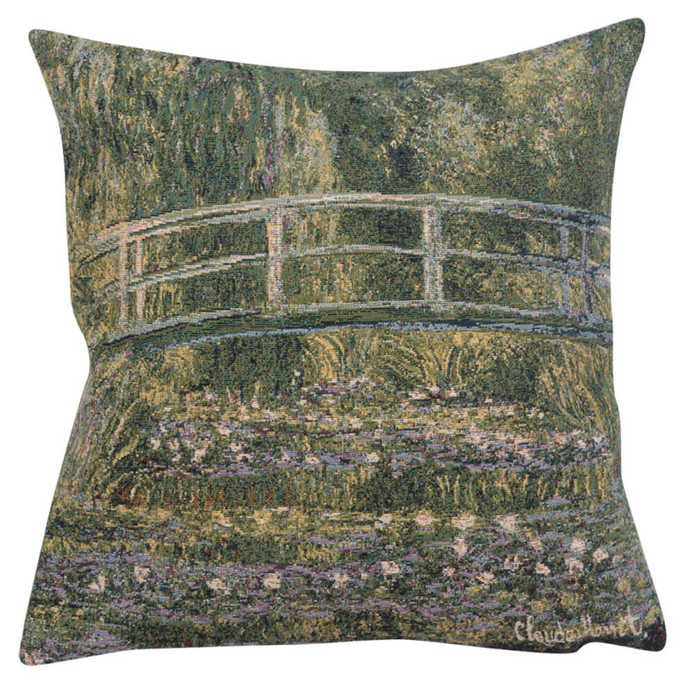Monets Bridge at Giverny I European Pillow Cover 