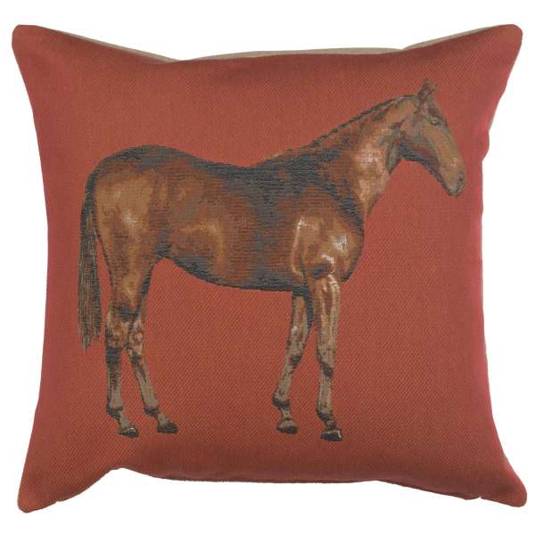Horse Red I French Pillow Cover 
