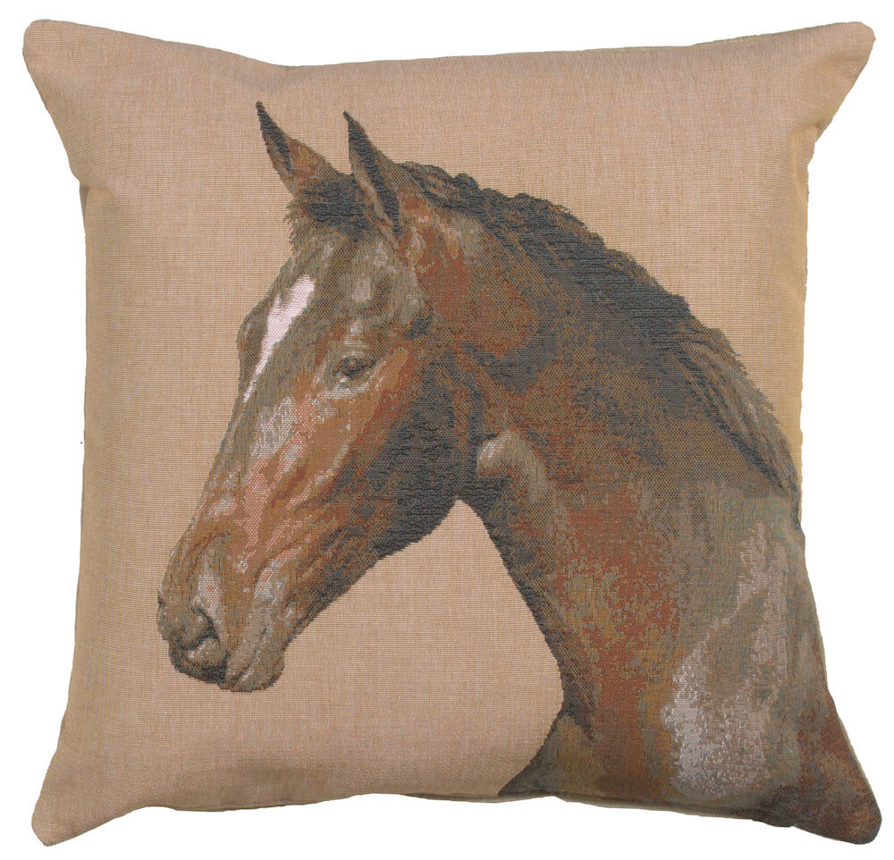 Close up On Horse I French Pillow Cover 