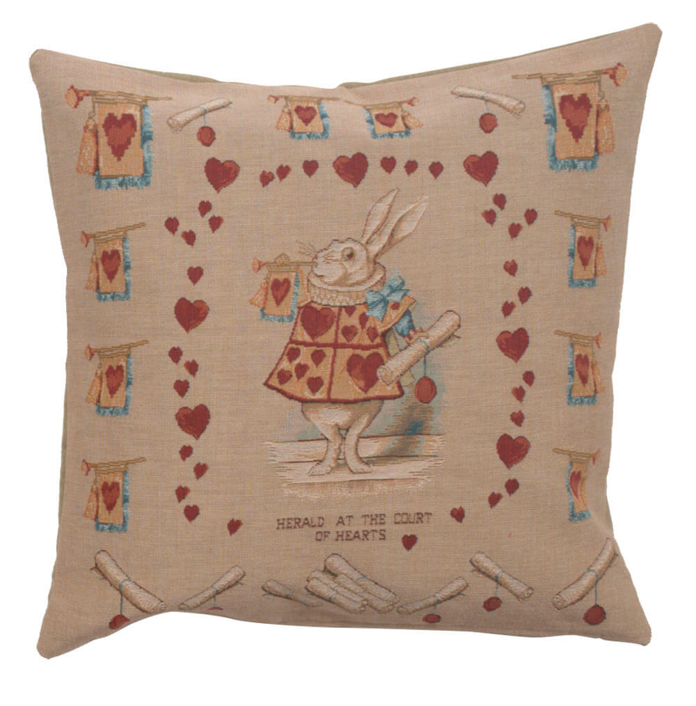 Heart Rabbit Alice In Wonderland French Pillow Cover 