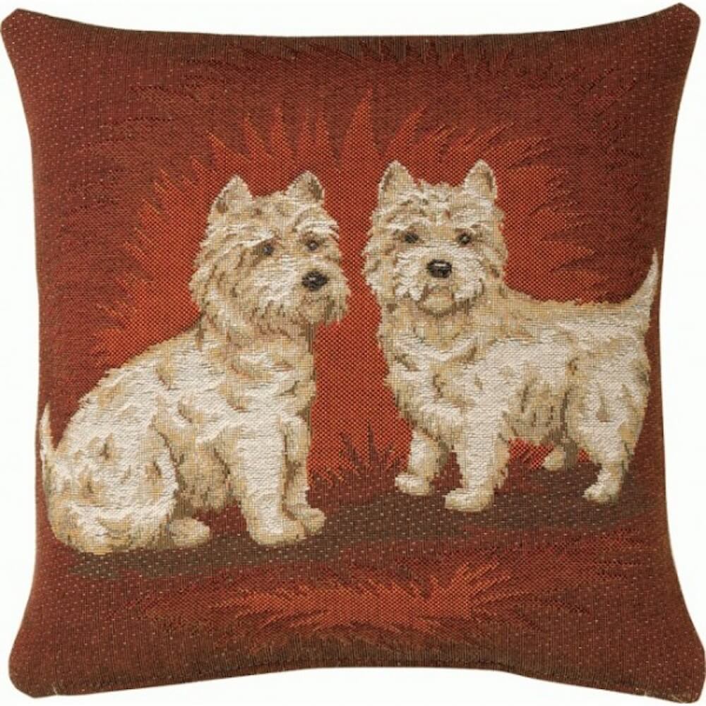 Dogs Dark  French Pillow Cover 