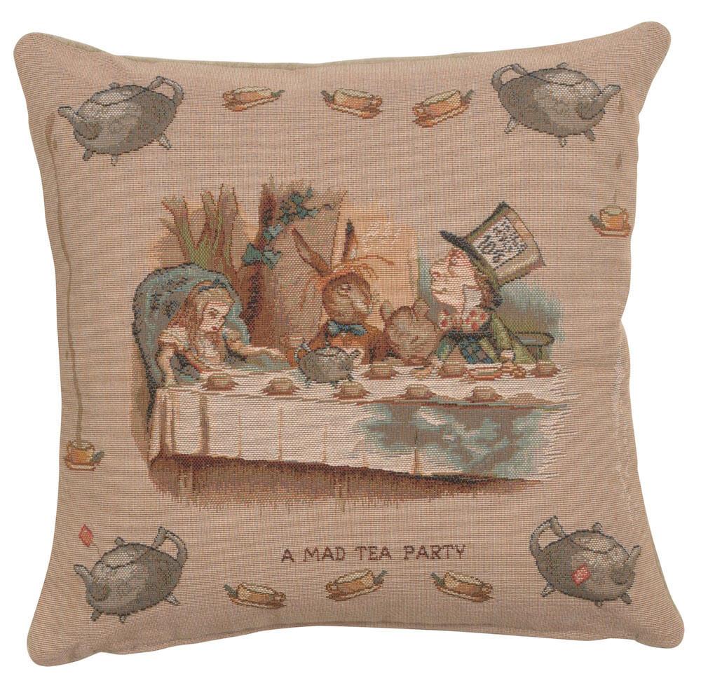 The Tea Party Alice In Wonderland I French Pillow Cover 