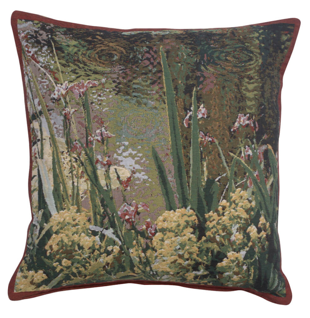 Lively Water Monets Garden European Pillow Cover 