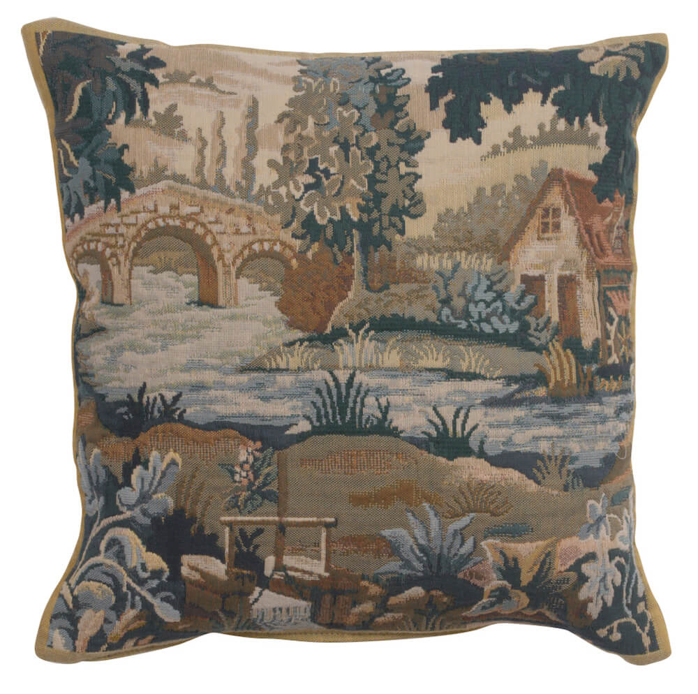 Paysage Flamand Moulin I European Pillow Cover 