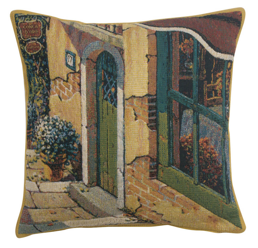 Bellagio Village Door European Pillow Cover 