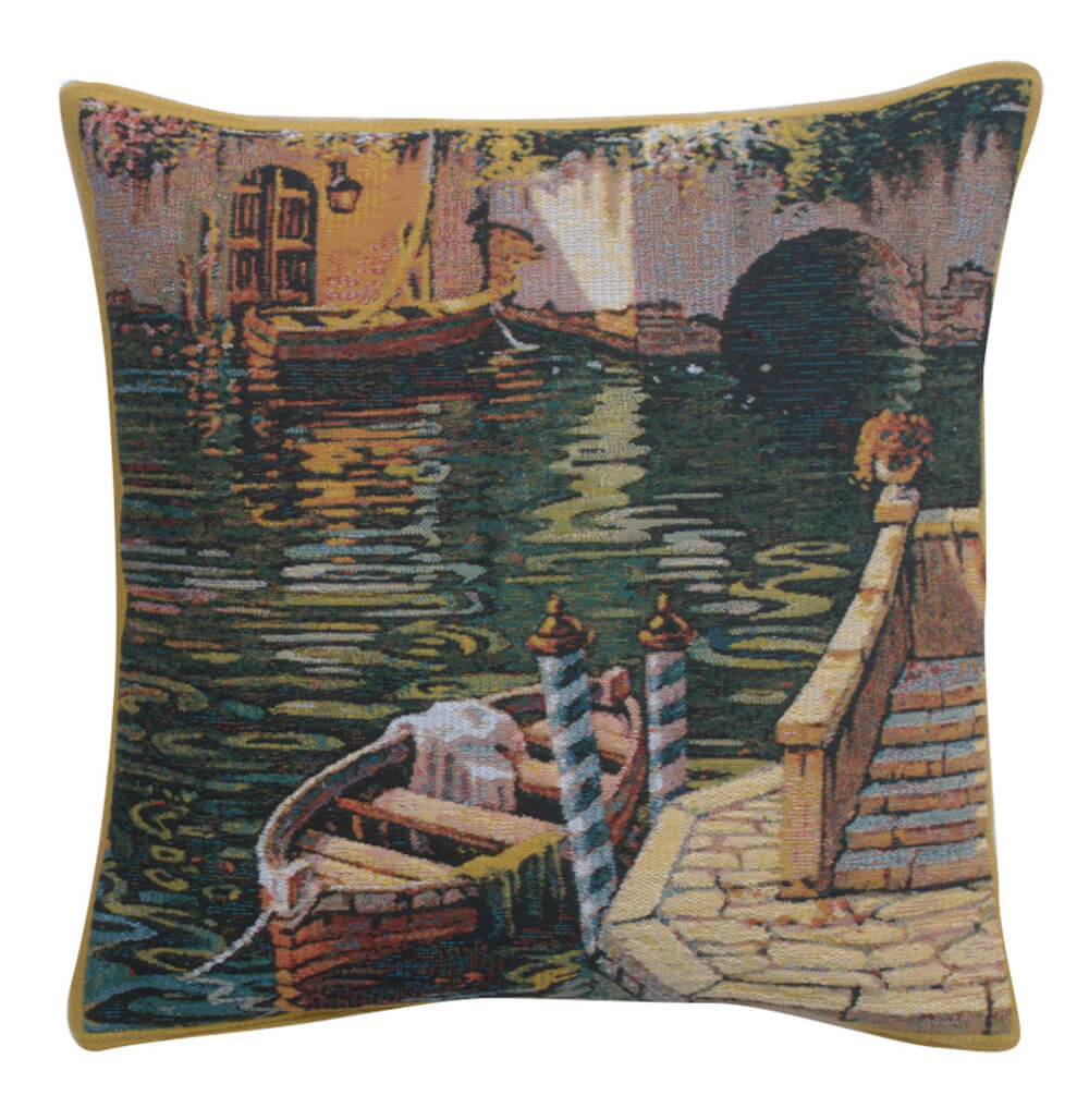 Varenna Reflections Boat II European Pillow Cover 