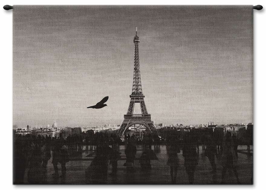 Eiffel Tower B&W I Wall Tapestry Carolina, USAwoven, Cotton, Hanging, Tapestries, Tapestry, Wall, Woven, Photograph, Photography, Exclusive, tapestries, tapestrys, hangings, and, the