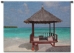 Tropical Beach Hut Wall Tapestry - P-1015-S