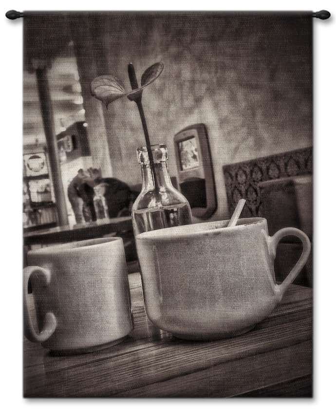 Cafe Rendezvous Wall Tapestry Carolina, USAwoven, Cotton, Hanging, Tapestries, Tapestry, Wall, Woven, Photograph, Photography, Exclusive, tapestries, tapestrys, hangings, and, the