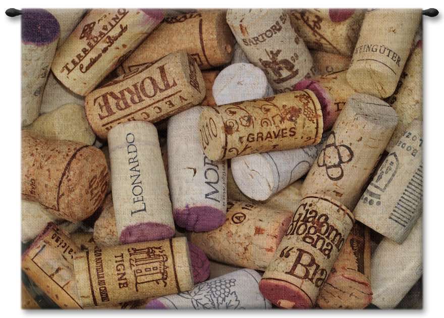 Wine Corks I Wall Tapestry Carolina, USAwoven, Cotton, Hanging, Tapestries, Tapestry, Wall, Woven, Photograph, Photography, Exclusive, tapestries, tapestrys, hangings, and, the