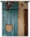 Heart of Teal I Wall Tapestry - P-1033-S