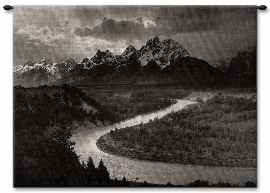 Adams Teton and Snake River Wall Tapestry Carolina, USAwoven, Cotton, Hanging, Tapestries, Tapestry, Wall, Woven, Photograph, Photography, Exclusive, Ansel, Grand, Mountains, tapestries, tapestrys, hangings, and, the, adams, grande