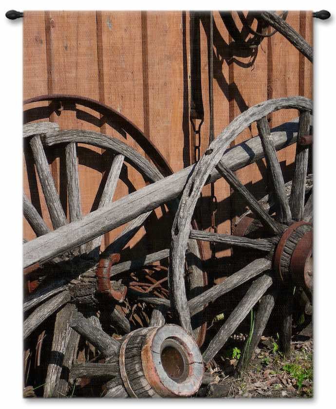 Deadman Ranch Wagon Wheel II Wall Tapestry Carolina, USAwoven, Cotton, Hanging, Tapestries, Tapestry, Wall, Woven, Photograph, Photography, Exclusive, tapestries, tapestrys, hangings, and, the