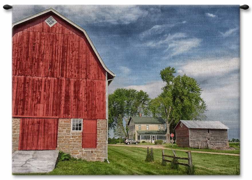 Wisconsin Barn Wall Tapestry Carolina, USAwoven, Cotton, Hanging, Tapestries, Tapestry, Wall, Woven, Photograph, Photography, Exclusive, tapestries, tapestrys, hangings, and, the