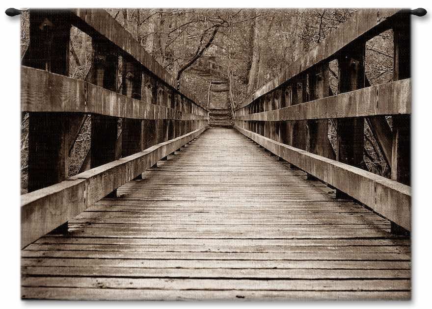 Rustic Bridge Wall Tapestry Carolina, USAwoven, Cotton, Hanging, Tapestries, Tapestry, Wall, Woven, Photograph, Photography, Exclusive, tapestries, tapestrys, hangings, and, the