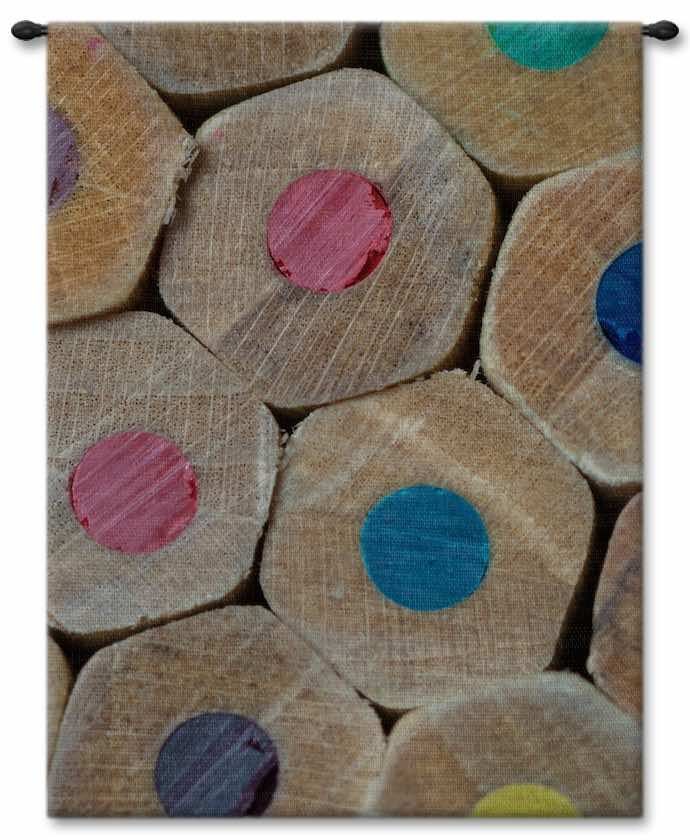 Color Pencils Wall Tapestry Carolina, USAwoven, Cotton, Hanging, Tapestries, Tapestry, Wall, Woven, Photograph, Photography, Exclusive, arts and crafts, tapestries, tapestrys, hangings, and, the