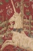 Licorne Captive Rouge French Wall Tapestry - W-1361