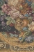 Floral Composition in Dark Green Italian Wall Tapestry - W-153-11
