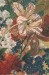 Terracotta Floral Bouquet Gold Belgian Wall Tapestry - W-3939