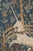 Licorne Captive Blue French Wall Tapestry - W-493-34
