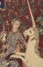 Lady and the Unicorn Mirror with Border Belgian Wall Tapestry - W-6859