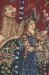 Lady and the Unicorn Taste I Belgian Wall Tapestry - W-6911