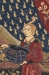 Lady and the Unicorn Seul Desire with Loops Belgian Wall Tapestry - W-6954