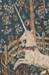Licorne Captive Blue French Wall Tapestry - W-493-34
