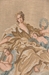Portiere Gold Lady French Wall Tapestry - W-680