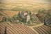 Tuscan Poppy Landscape Italian Wall Tapestry - W-8306